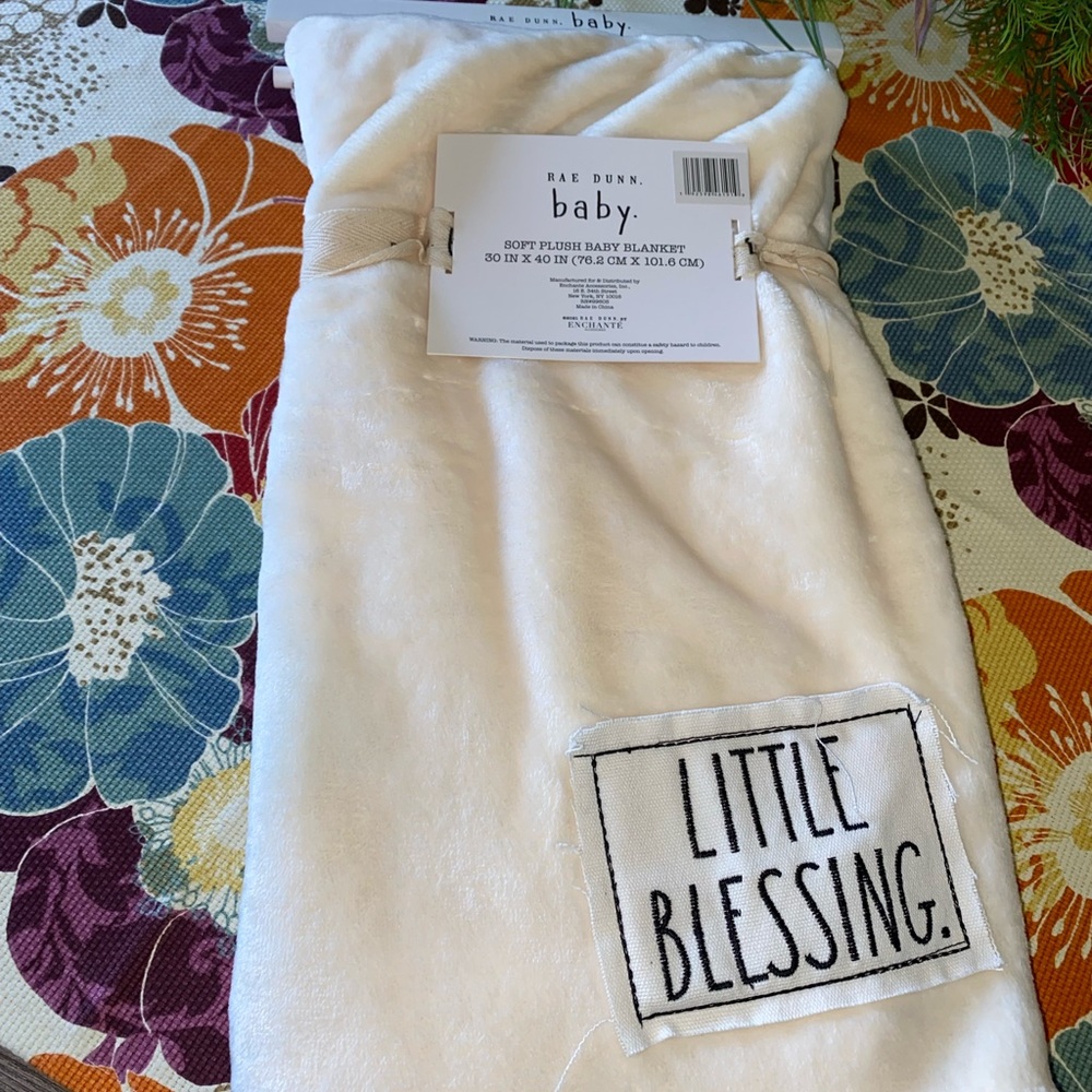 Brand new Rae Dunn baby blanket